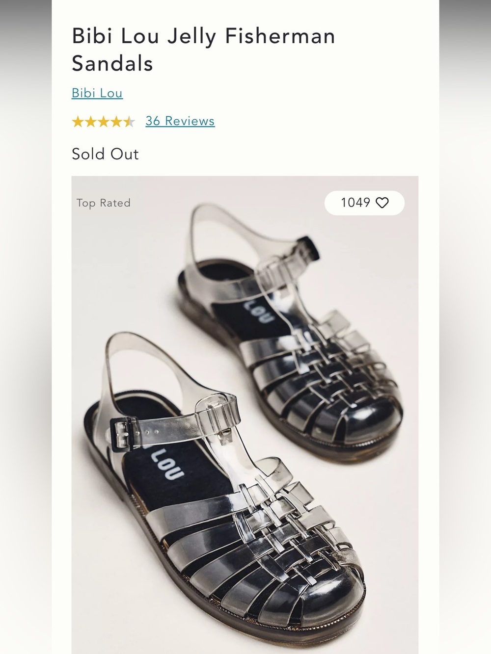 Anthropologie jelly sandals by Bibi Lou